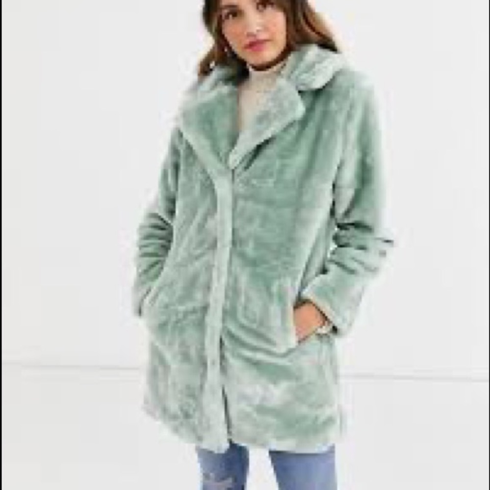 ASOS Faux Fur Coat - Picture 3 of 3